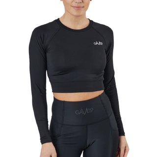 Gavelo Cropped Longsleeve, M, Sort
