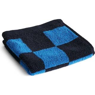 HAY Check håndklæde 30x30 cm Cobolt blue