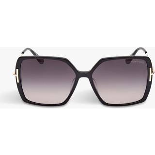 TOM FORD Kvinde FT1039 JOANNA 01B Solbriller Acetat Sort Grå Sommerfugl Normal Skygge