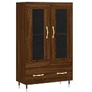 skab 69,5x31x115 cm konstrueret træ brun sonoma-eg