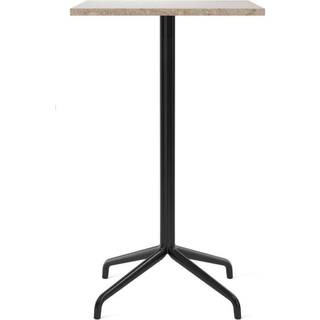 Audo Copenhagen - Harbour Column Bar Table 4-star - Black/Sand - 70x60 cm - Barborde - Norm Architects - Sort - Metal/Sten