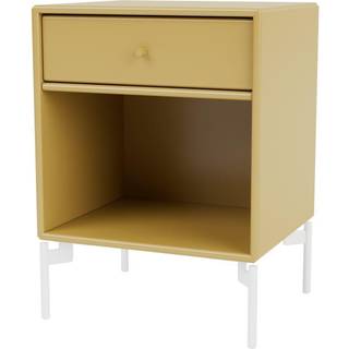 Montana DREAM sengebord med ben - 157 Cumin (Quickship) - Snow