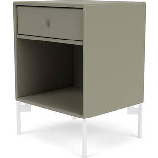 Montana DREAM sengebord med ben - 144 Fennel (Quickship) - Snow