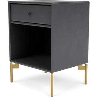 Montana DREAM sengebord med ben - 36 Coal (8-12 ugers Levering) - Messing