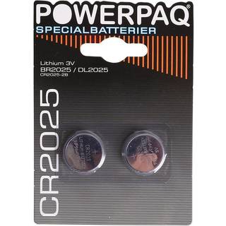 Powerpaq lithium CR2025 batteri 2 stk.