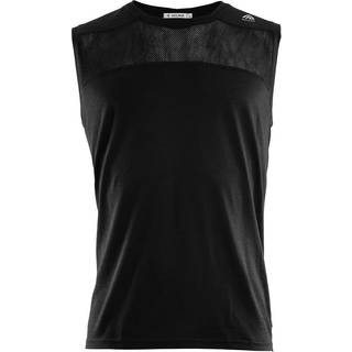 Aclima Men's LightWool Sports Singlet Jet Black, L