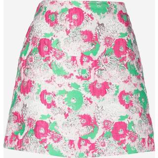 Ganni Floral jacquard miniskirt - pink - XS