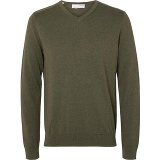SLHBERG LS KNIT V-NECK NOOS