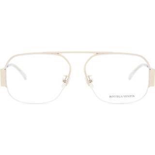 Bottega Veneta Kvinde BV1067O 002 Optiske stel Metal Guld Pilot