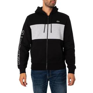 LACOSTE Herren Sweatjacke schwarz unifarben