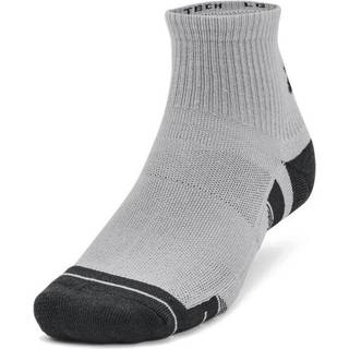 Under Armour Performance Tech Unisex 3-Pack QUnder Armourrter Socks Mod Gray / White / Jet Gray XL