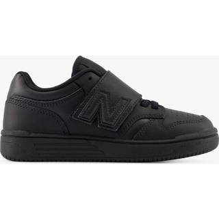 New Balance Børn 480 Bungee Lace with Top Strap i Sort Synthetic, Størrelse 33