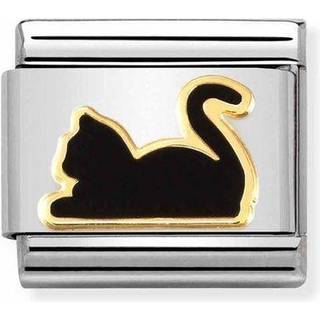 Nomination Black Cat Charm - Stainless Steel