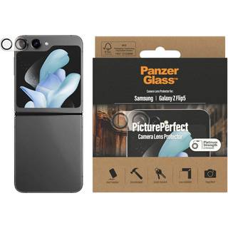 Samsung Galaxy Z Flip5 (5G) PanzerGlass PicturePerfect - Kamerabeskyttelsesglas - Platinum Strength - Gennemsigtig / Sort