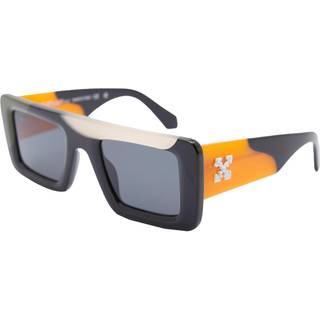 Off-White Unisex OERI069 Seattle 1207 Multicolor black Solbriller Acetat Sort Grå Firkantet Normal