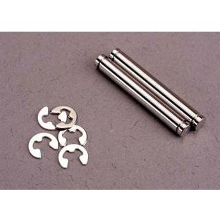 Traxxas 2635 Suspension pins, 23mm hard chrome (2)/ E-clips (4)
