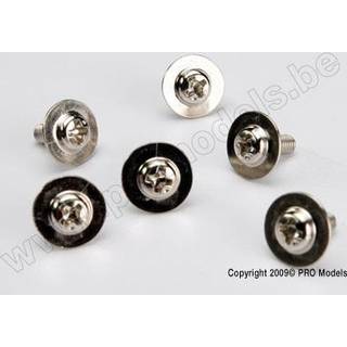 Traxxas 3185X Screws 3x8mm washerhead large head (6)