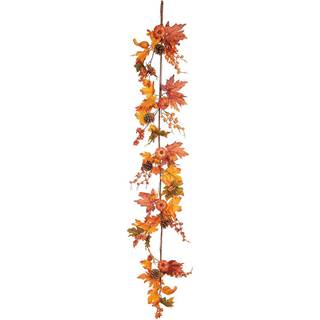 Herbstliche Blätter & Beeren Girlande 150cm