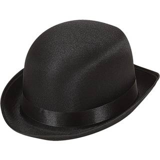 Schwarze Satin Melone Charlie