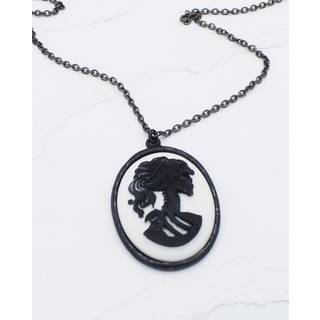 Gothic Kette Totenkopf Cameo