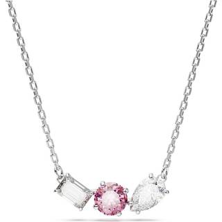 Mesmera Anhänger, Verschiedene Schliffe, Rosa, Rhodiniert
