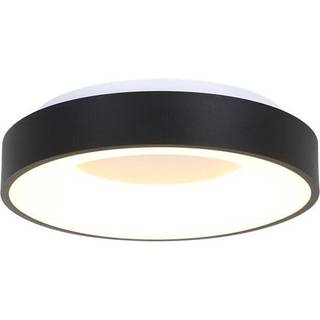 LED-loftslampe Ringlede 2.700 K Ø 30 cm sort