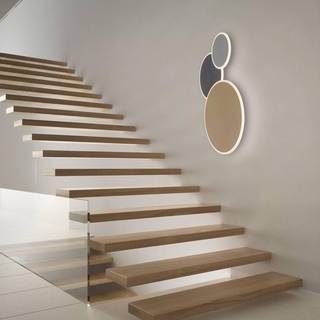 Smart loftlampe messing, stål og grå inkl. LED - Stan