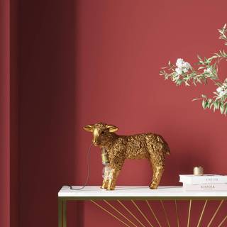 KARE Animal Flower Sheep bordlampe, guld