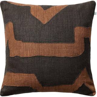 Chhatwal & Jonsson Sikkim Pudebetræk 50x50 Cm /mørkebrunt - Pyntepuder & Betræk Hør Taupe - CC320109-22B