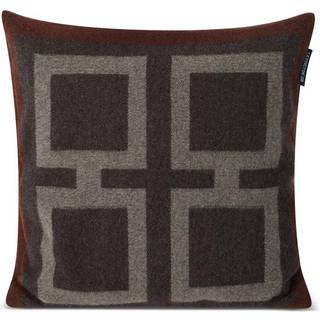 Lexington Graphic Recycled Wool Pillow Cover Pudebetræk 50x50 Cm - Pyntepuder & Betræk Uld Brun - 12334101-7920-SH25