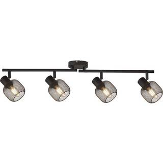 Meshy loftspot, sort, metal, 4 lyskilder, E14, 79 cm