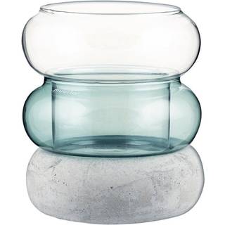 Muurla Bagel vase/fyrfadsstage 12 cm Lake blue