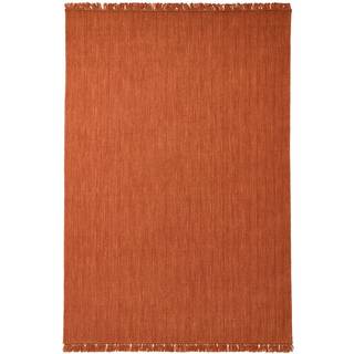 Chhatwal & Jonsson Nanda Gulvtæppe 170x240 Cm - Ensfarvede tæpper Uld Rust Melange - DH072667-22
