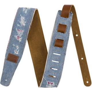 Fender Wrangler Ripped Paisley Denim Strap Guitarrem i tekstil Indigo