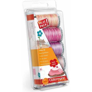 Nähfaden Set Cotton 30 rosa/lila 5x 300m