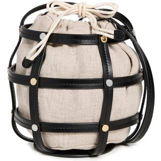 Staud Ellie leather-trimmed bucket bag - multicoloured - One Size