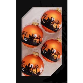 Spooky Graveyard Halloween Weihnachtskugeln Ø6,5cm 4 Stück
