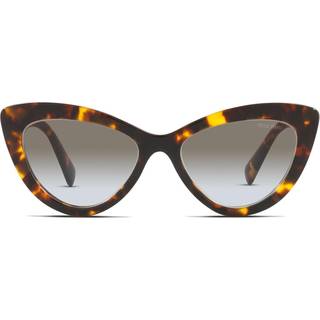 Miu Miu Kvinde MU 04YS VAU0A7 Solbriller Acetat Skildpadde Grå Cat Eye Normal Skygge
