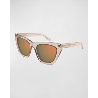 Saint Laurent SL 214 KATE 023 55 Solbriller Kvinder Brun - Nude - 55mm