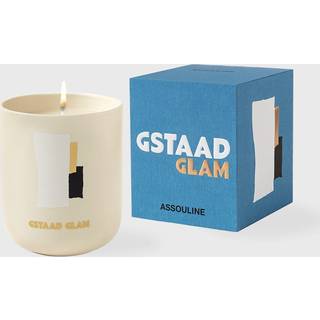 Assouline Candlelight And Scents - 'Gstaad Glam' travel candle in Blue Porcelain, Wax