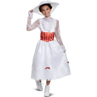 Forkl?d Disney Mary Poppins Deluxe Girls 'Costume White Large/(10-12)