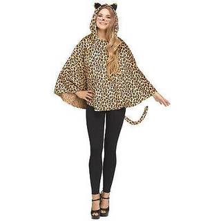 Leopard Poncho Kostüm
