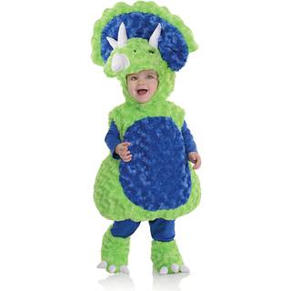 Underpakning Toddlers Triceratops Belly Babies Costume Green/Blue Large (2-4T)