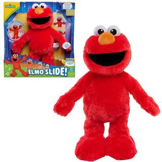 Spela bara Sesame Street Elmo Slide Singing and Dancing 14-tums plysch officiellt licensierade barnleksaker för åldrarna 2