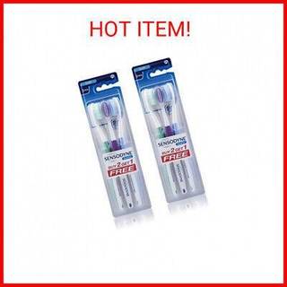 Sensodyne følsom tandbørste bløde følsomme tænder 3 tælling (pakke med 2)