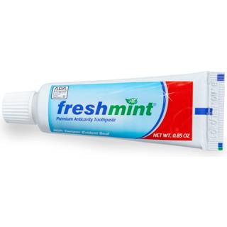 Freshmint 144 r?r p? 0,85 oz. Premium anticavity fluorid tandpasta med sikkerhedst?tning (ADA accepteret)