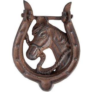 Türklopfer Hufeisen Pferd Nostalgie Gusseisen Antik-Braun