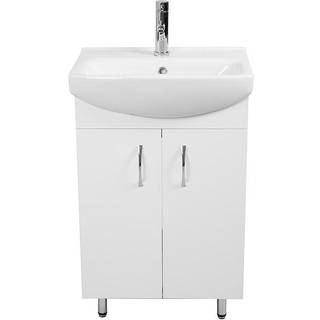 Nortiq Kiev badsæt, one box, højglans hvid - 55 cm
