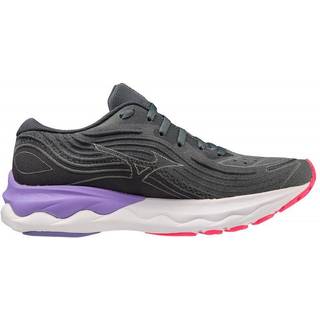 Mizuno Wave Skyrise 4 Neutral Running Shoe Women - Grey, Violet, Size 5.5 - grey