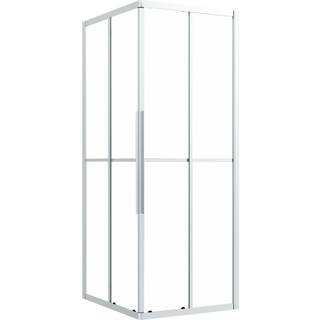 brusekabine 90x70x180 cm matteret sikkerhedsglas